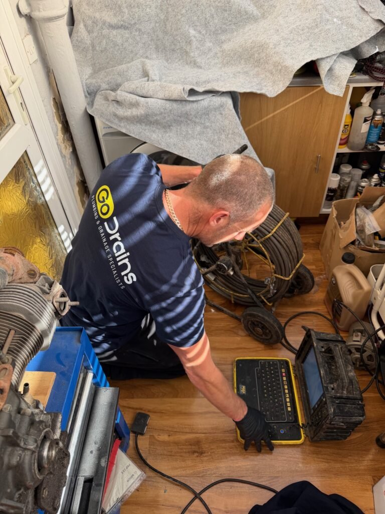 CCTV Drain Survey in action by Go Drains