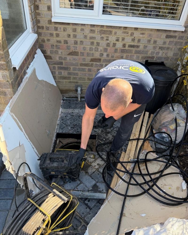 Go Drains at a site in Southampton experiencing drain issues