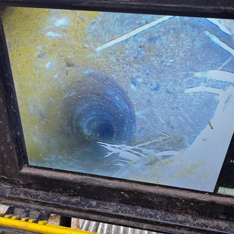 CCTV drain survey example